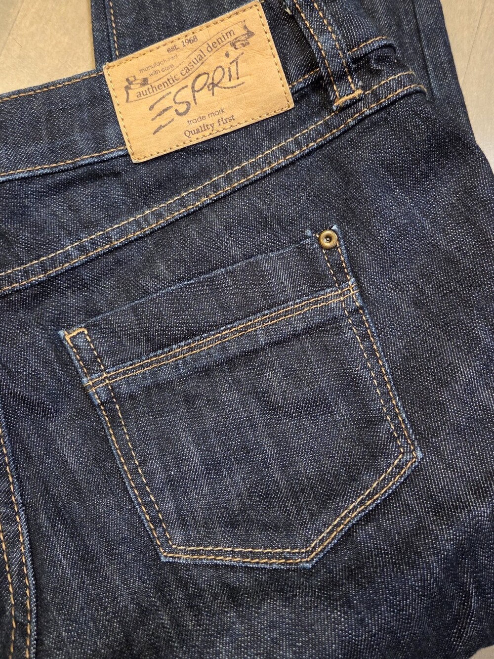 🌟Esprit Dark Blue Casual Denim Capris - Picture 5 of 5
